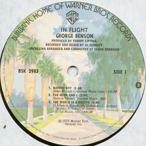 George Benson : In Flight (LP, Album, Pin)