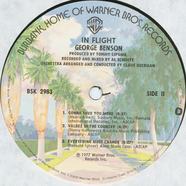 George Benson : In Flight (LP, Album, Pin)