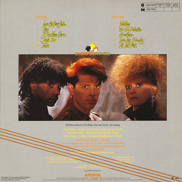 Thompson Twins : Quick Step & Side Kick (LP, Album)