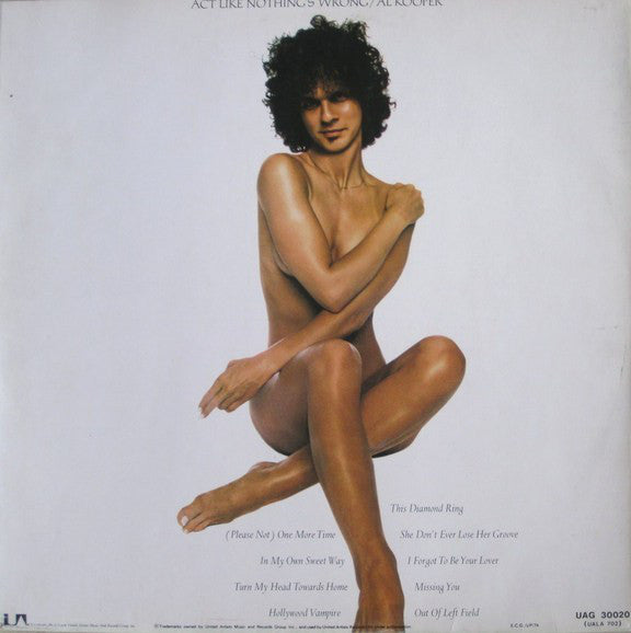Al Kooper : Act Like Nothing's Wrong (LP, Album)