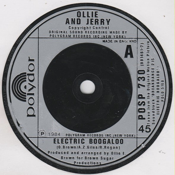 Ollie And Jerry : Electric Boogaloo (7", Single)