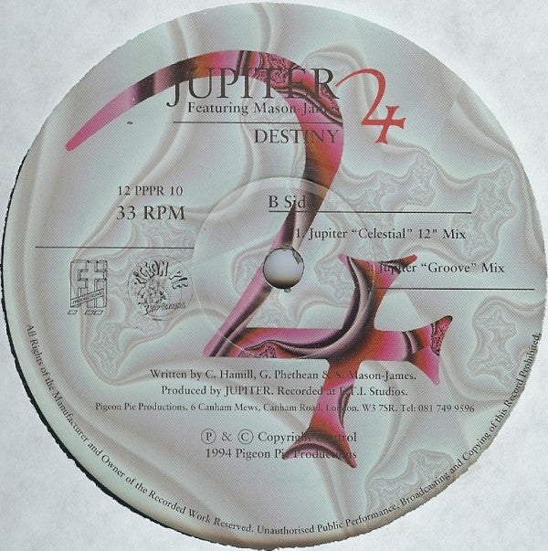 Jupiter (6) Featuring Sylvia Mason-James : Destiny (12")