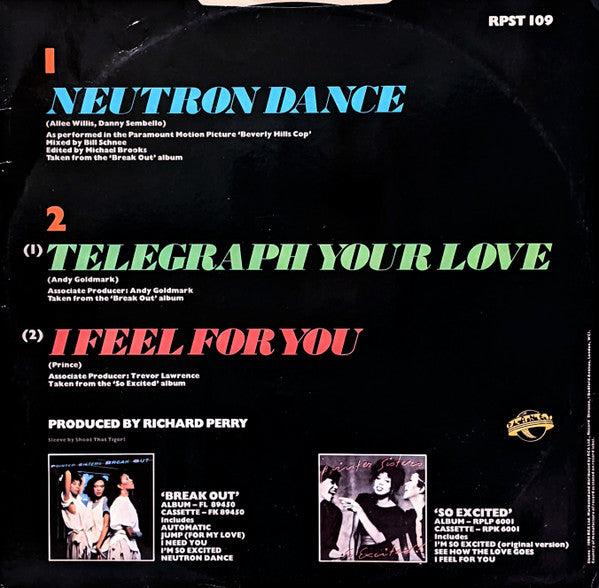 Pointer Sisters : Neutron Dance (12", Single)