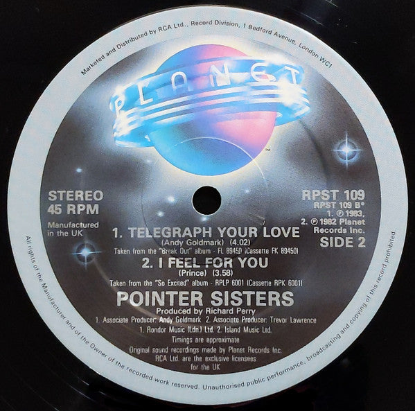 Pointer Sisters : Neutron Dance (12", Single)
