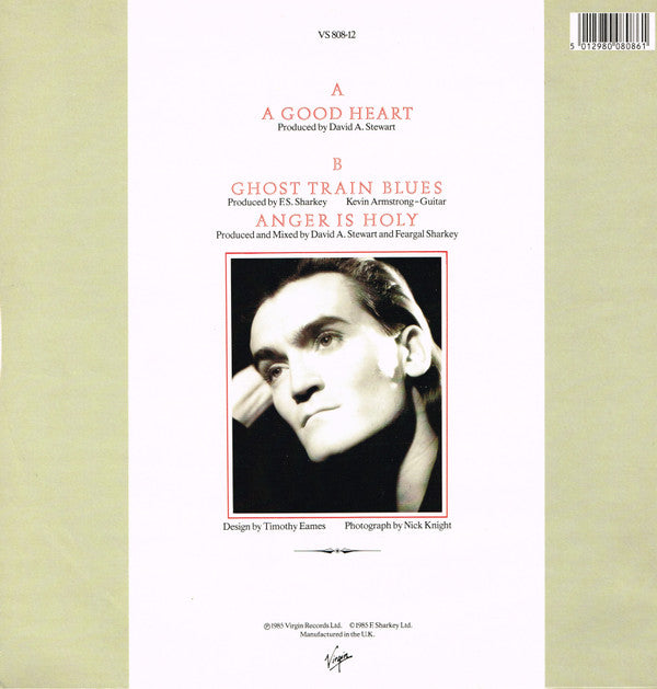 Feargal Sharkey : A Good Heart (12", Single)