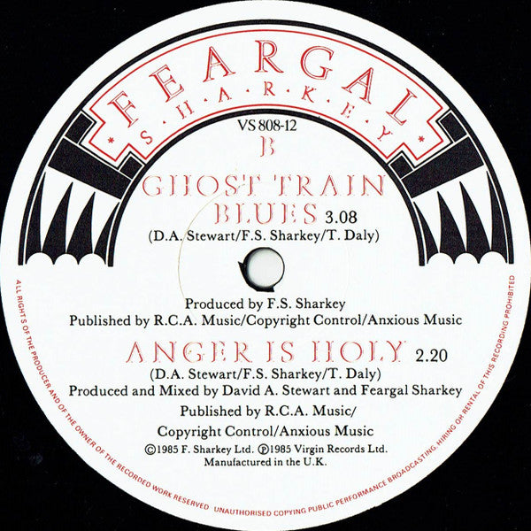 Feargal Sharkey : A Good Heart (12", Single)