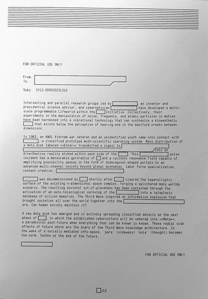 Cybotron : Maintain The Golden Ratio (12", EP, 180)