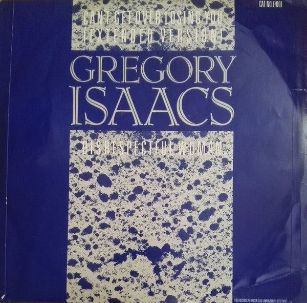 Gregory Isaacs : Disrespectful Woman / Can't Get Over Losing You (Extended Version) (12", Single, M/Print)