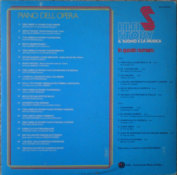 Superorgano A 4 Tastiere Di Bob Stevenson : 12 Best-Sellers Per Organo Elettronico (LP)