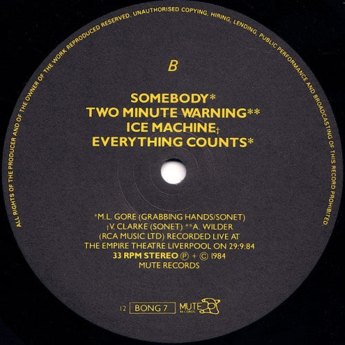 Depeche Mode : Blasphemous Rumours (12", Single)