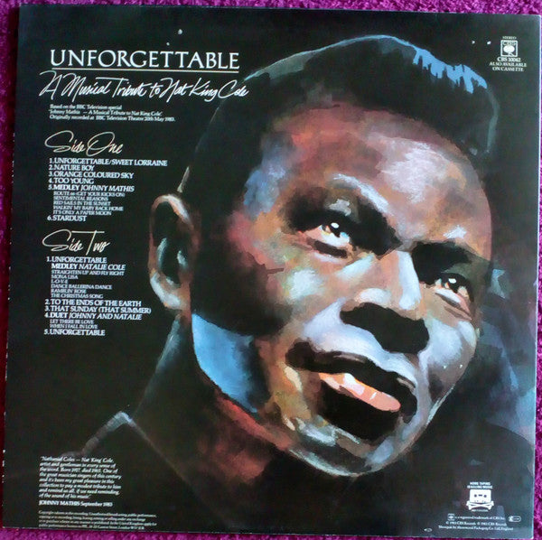 Johnny Mathis And Natalie Cole : Unforgettable: A Musical Tribute To Nat King Cole (LP, Album)
