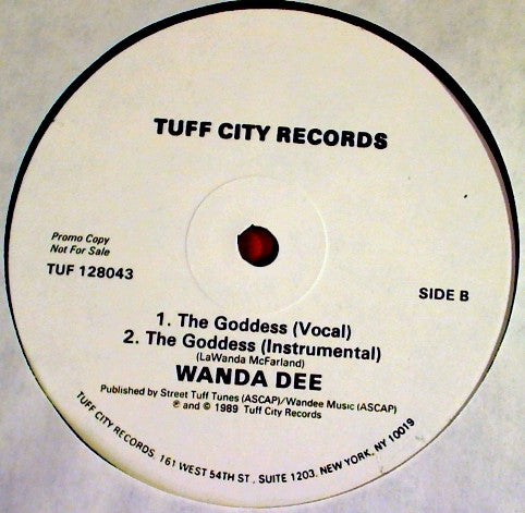 Wanda Dee : The Goddess B/W To The Bone (12", Promo)