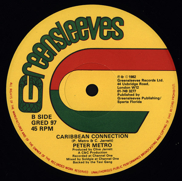 Peter Metro & Squidly Ranks / Peter Metro : Warn Them Teach Them / Caribbean Connection (12")