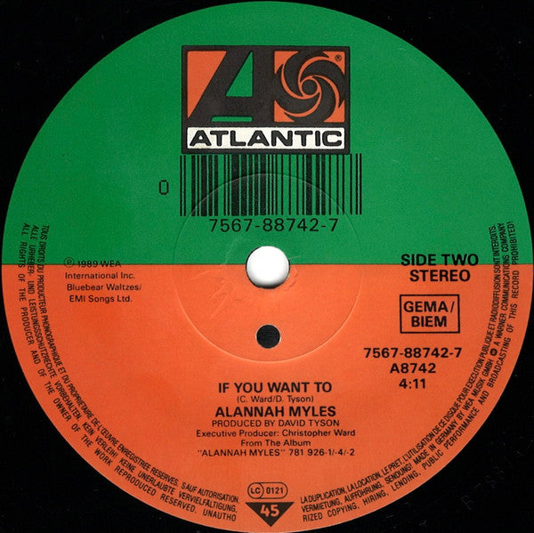 Alannah Myles : Black Velvet (7", Single)