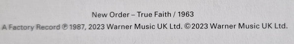 New Order : True Faith / 1963 (12", Single, RE, RM)