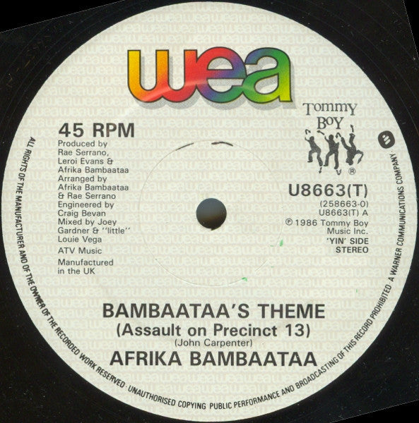 Afrika Bambaataa & Family : Bambaataa's Theme (12")