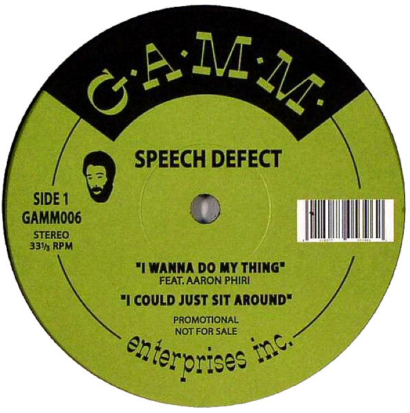 Speech Defect : I Wanna Do My Thing (12", Promo)