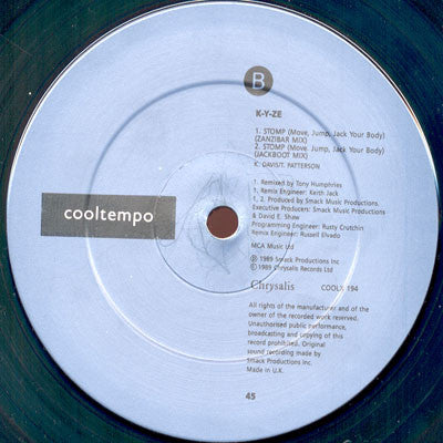 K-Y-Ze* : Stomp (Move, Jump, Jack Your Body) (12")