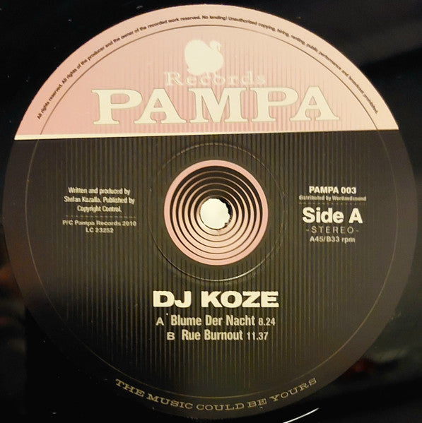 DJ Koze : Blume Der Nacht / Rue Burnout (12", RP)