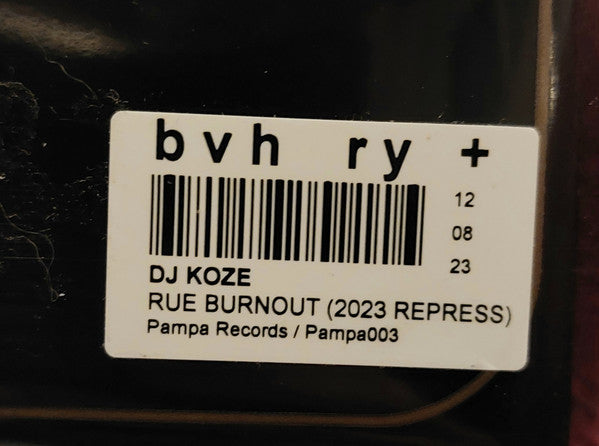 DJ Koze : Blume Der Nacht / Rue Burnout (12", RP)