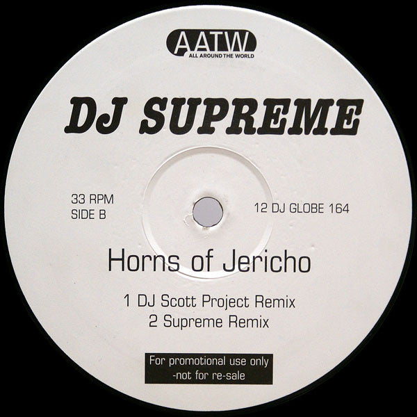 DJ Supreme : Horns Of Jericho (2x12", Promo)