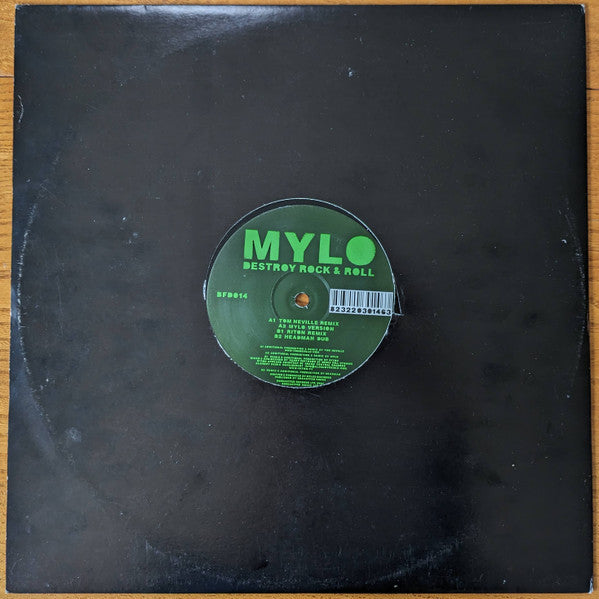 Mylo : Destroy Rock & Roll (12", Single, Bla)