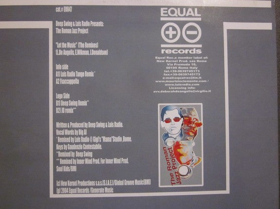 Deep Swing & Luis Radio Presents Roman Jazz Project : Let The Music (Take U There) (The Remixes) (12")