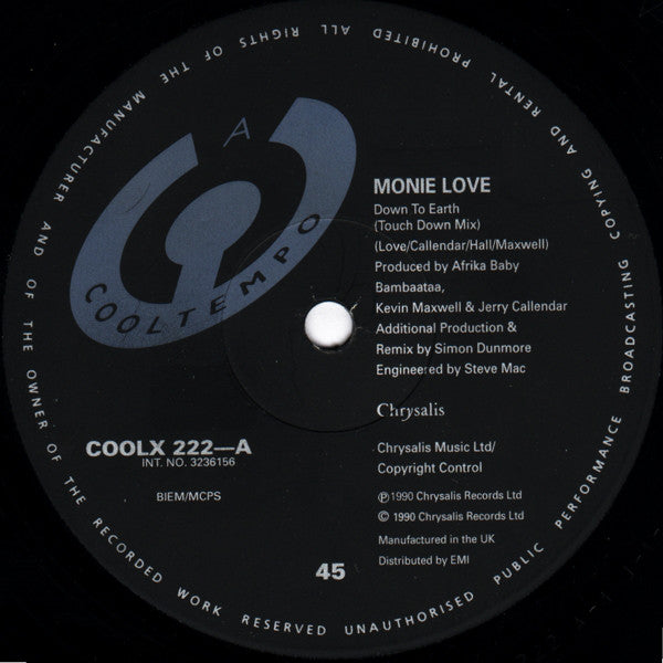 Monie Love : Down To Earth (12")