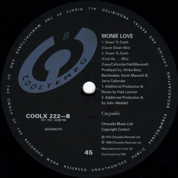 Monie Love : Down To Earth (12")