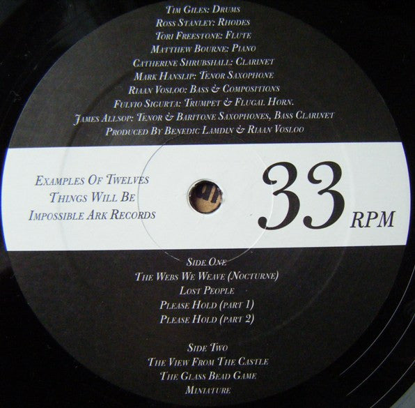 Examples Of Twelves : Things Will Be (LP)