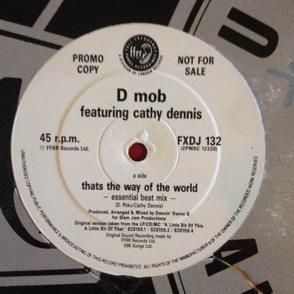 D Mob Featuring Cathy Dennis : Thats The Way Of The World (12", Promo)