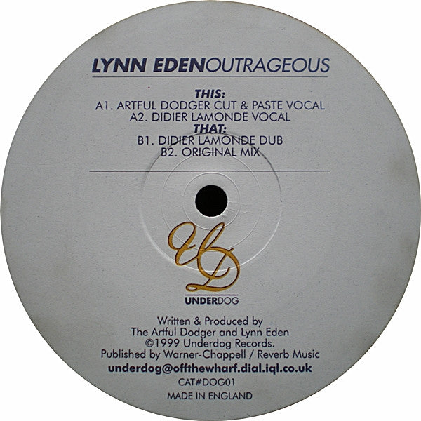 Lynn Eden : Outrageous (12")