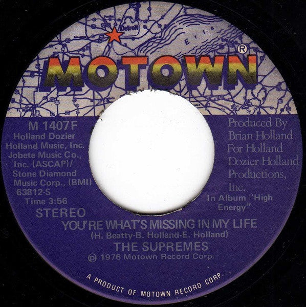 The Supremes : You're My Driving Wheel (7", Single)