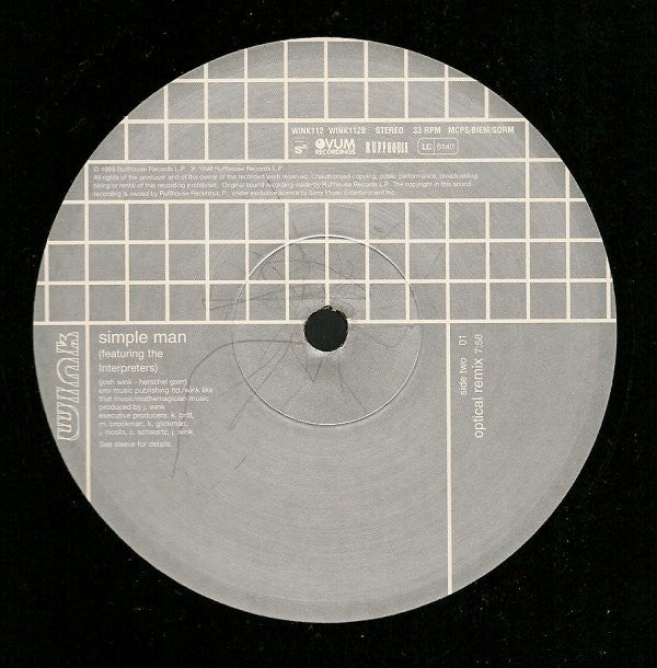 Josh Wink : Simple Man (12")