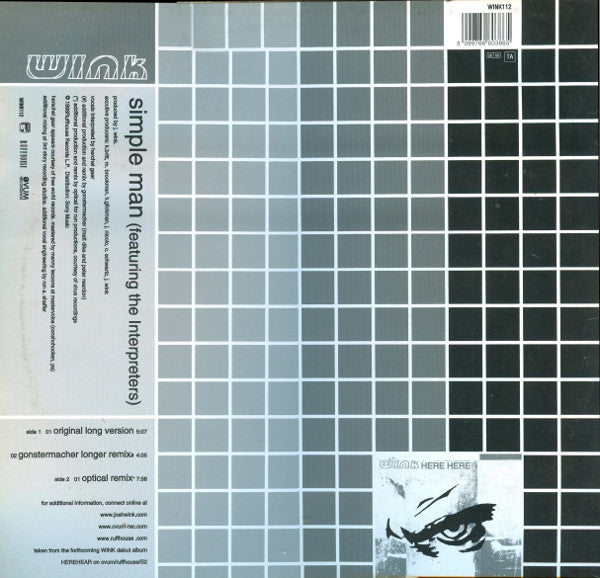 Josh Wink : Simple Man (12")