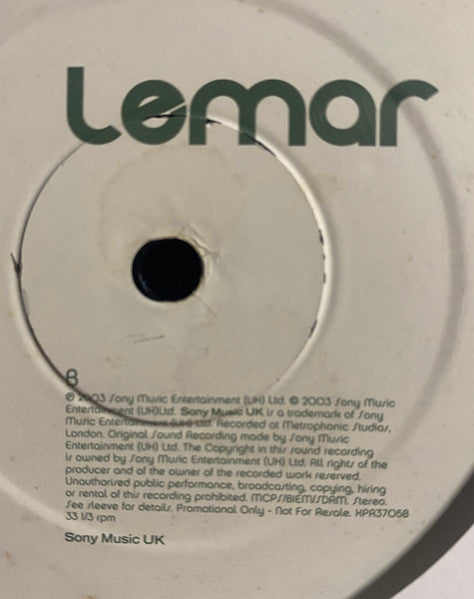 Lemar : Dance (With U) (12", Promo)