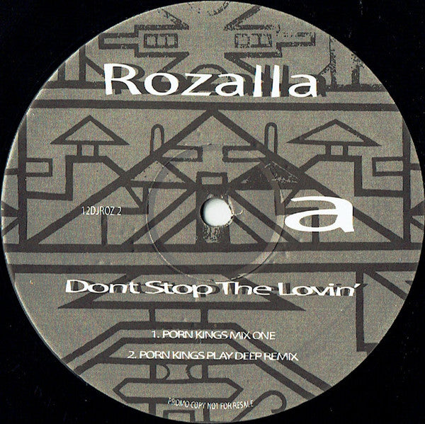 Rozalla : Don't Stop The Lovin' (2x12", Promo)