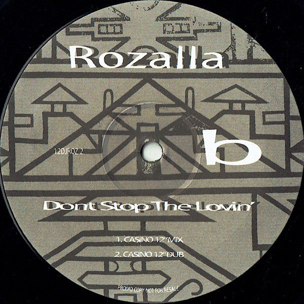 Rozalla : Don't Stop The Lovin' (2x12", Promo)