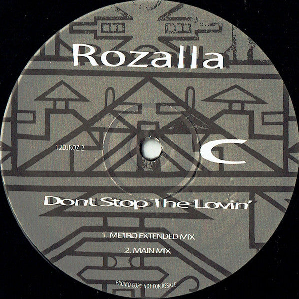 Rozalla : Don't Stop The Lovin' (2x12", Promo)
