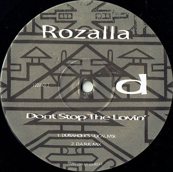 Rozalla : Don't Stop The Lovin' (2x12", Promo)