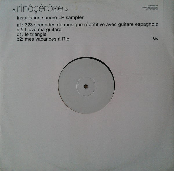 Rinôçérôse : Installation Sonore LP Sampler (12", Promo, Smplr, W/Lbl)