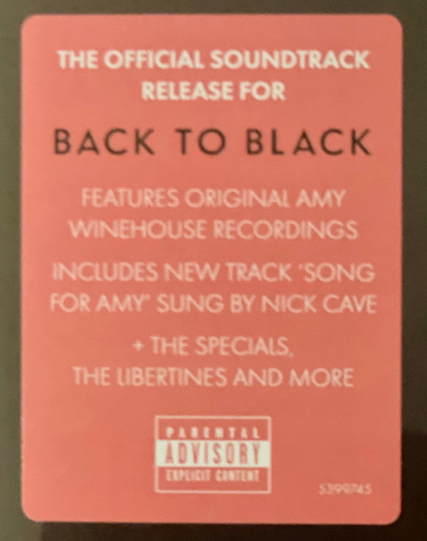 Amy Winehouse / Various : Back To Black (Songs From The Original Motion Picture) (2xLP)