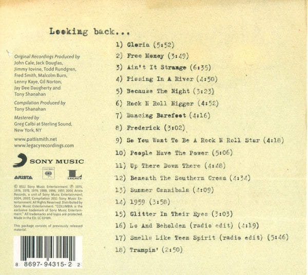 Patti Smith : Outside Society (CD, Comp, RP, Dig)