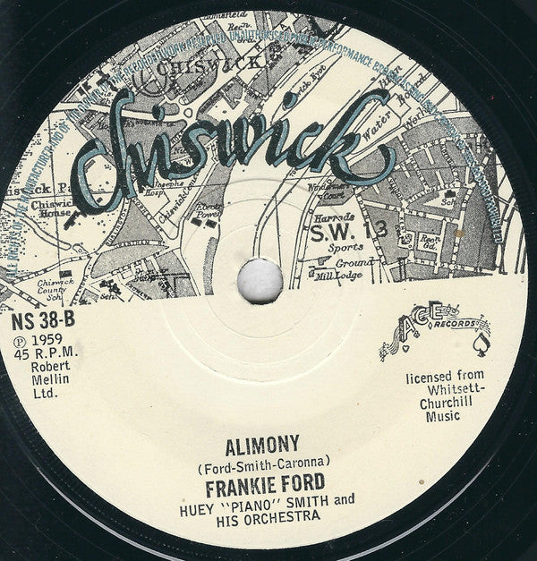 Frankie Ford With Huey "Piano" Smith & Orchestra : Sea Cruise (7", Single)