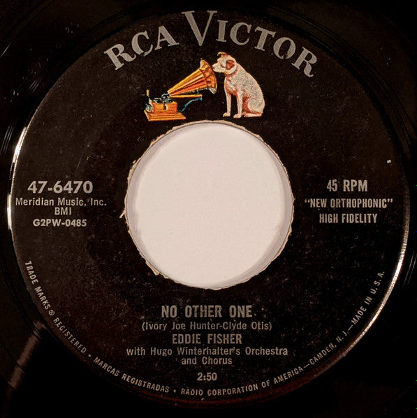 Eddie Fisher With Hugo Winterhalter's Orchestra And Chorus : No Other One (7", Single)