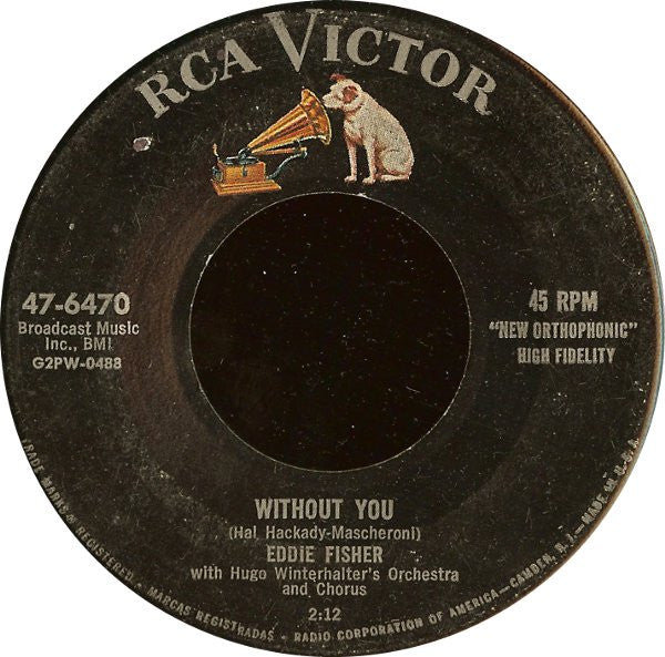 Eddie Fisher With Hugo Winterhalter's Orchestra And Chorus : No Other One (7", Single)