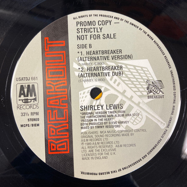 Shirley Lewis : Heartbreaker (Extended Version) (12", Promo)