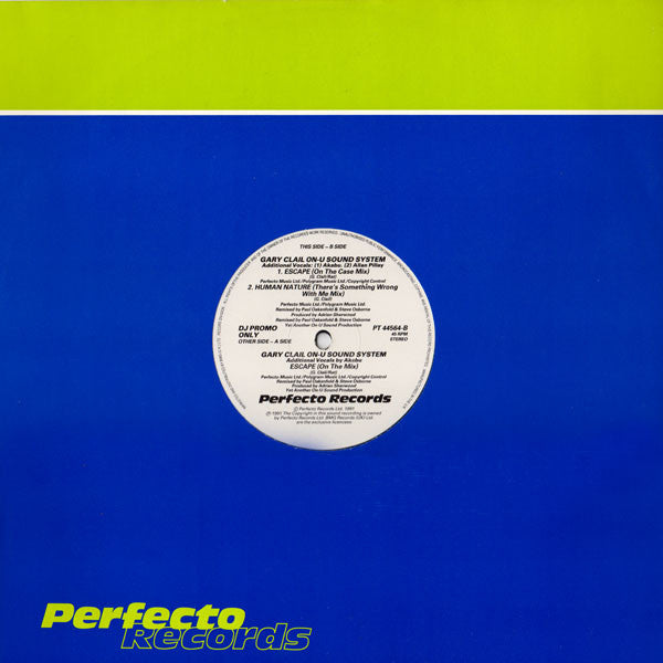 Gary Clail On-U Sound System* : Escape (12", Promo)