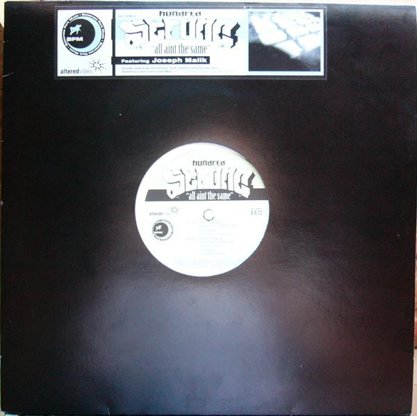 Hundred Strong Featuring Joseph Malik : All Aint The Same (12")