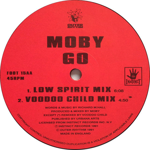 Moby : Go (12", RP, Lyn)